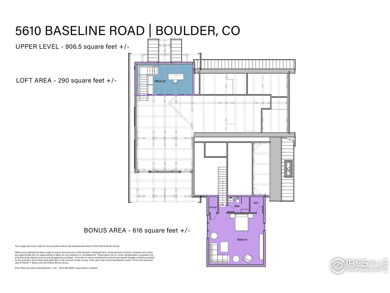 5610 Baseline Road Boulder, CO 80303 - Photo 24 of 24 Upper level floor plans