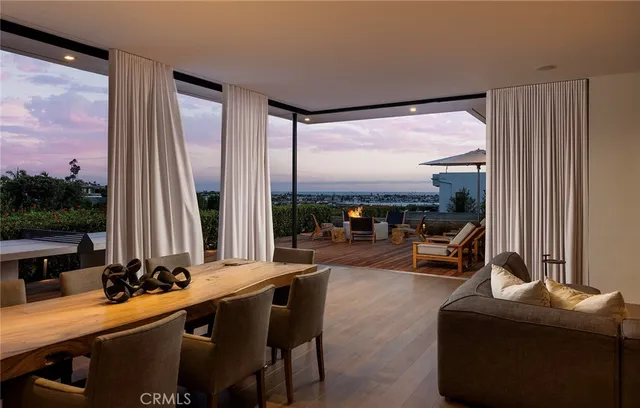 a view of a chairs and table in the terrace