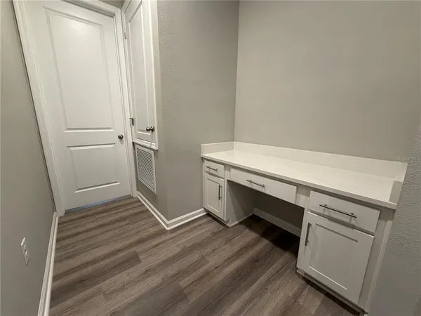 a room with storage and utility