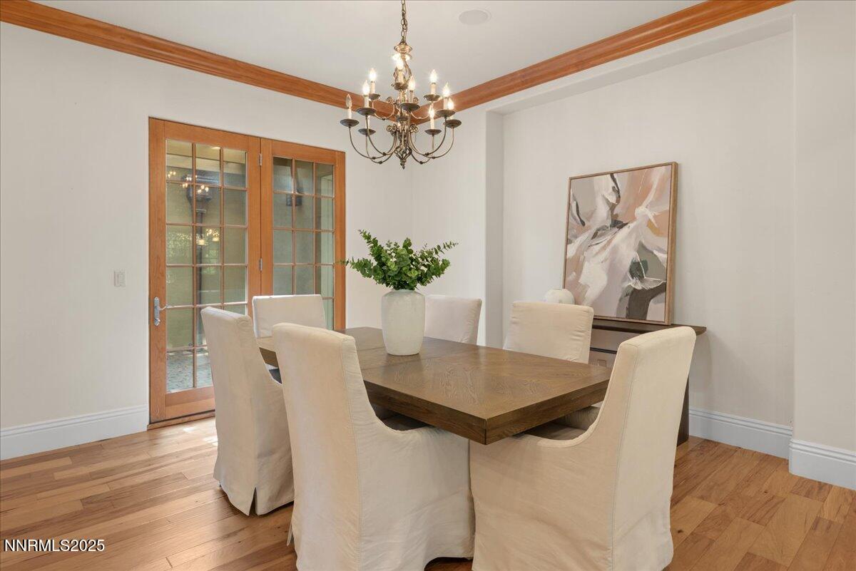 6410 Zermatt Court Reno, NV 89511 - Photo 21 of 52 a view of a dining room with furniture and wooden floor