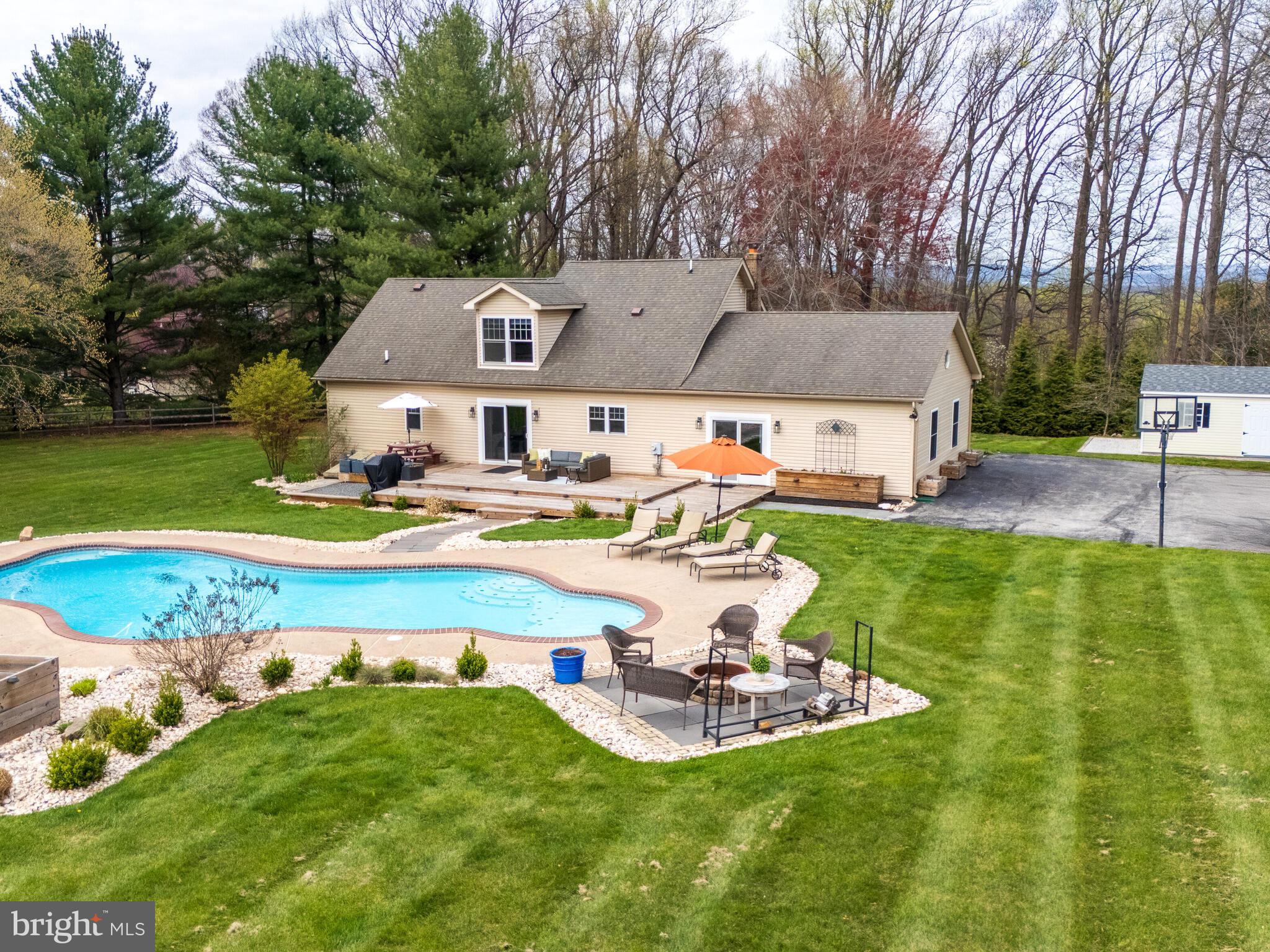 616 Porters Mill Road Spring City, PA 19475 - Photo 65 of 82 a view of backyard with swimming pool