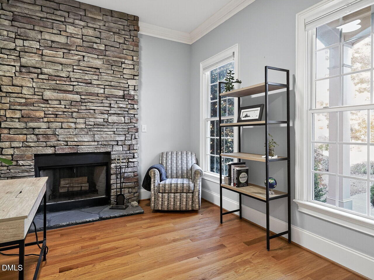 104 River Run Road Durham, NC 27712 - Photo 6 of 41 a living room with furniture and a fireplace