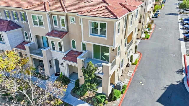 an aerial view of a city