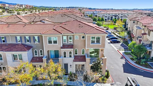 an aerial view of a city