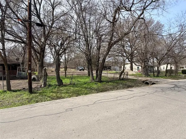 a view of road and trees