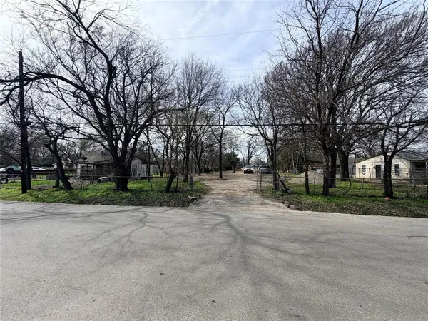 a view of road with trees