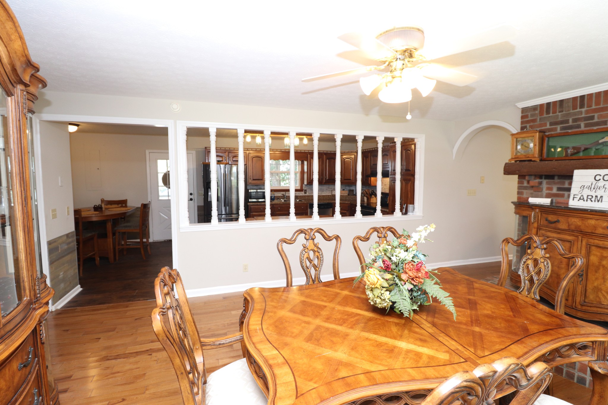 4753 Akersville Road Lafayette, TN 37083 - Photo 8 of 50 a view of a dining room with furniture and a chandelier
