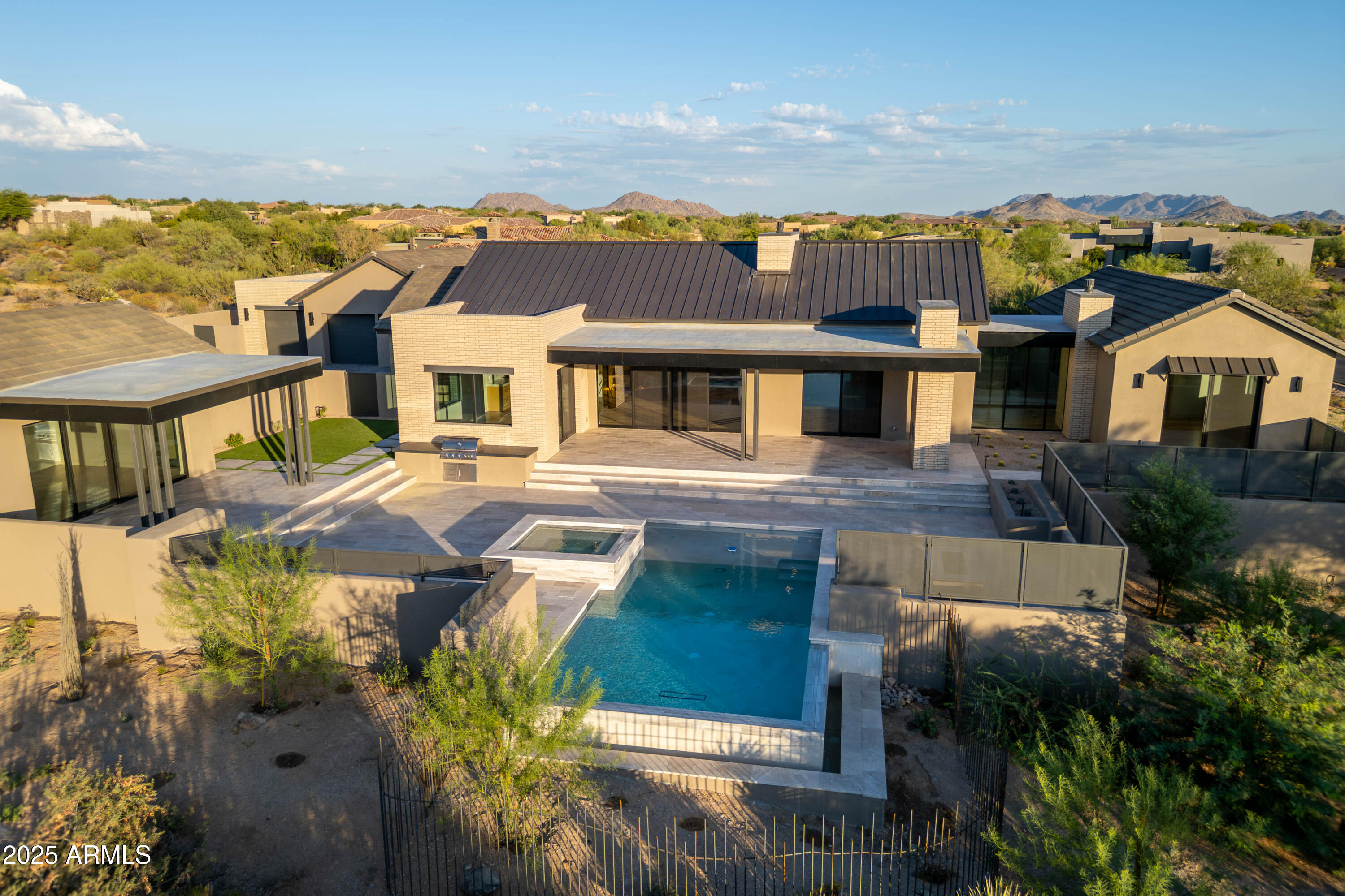 9775 East Hidden Valley Road Scottsdale, AZ 85262 - Photo 46 of 70 Aerial of back patio & pool