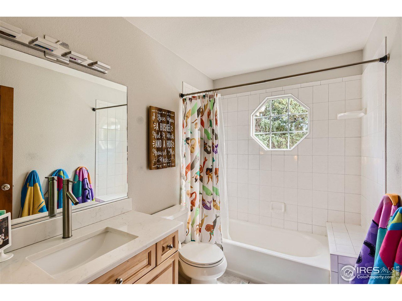 321 North Meldrum Street Fort Collins, CO 80521 - Photo 25 of 40 a bathroom with a sink a toilet and a shower