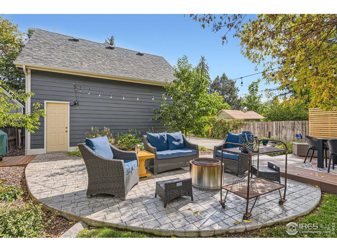 321 North Meldrum Street Fort Collins, CO 80521 - Photo 37 of 40 a view of a patio with table and chairs and potted plants