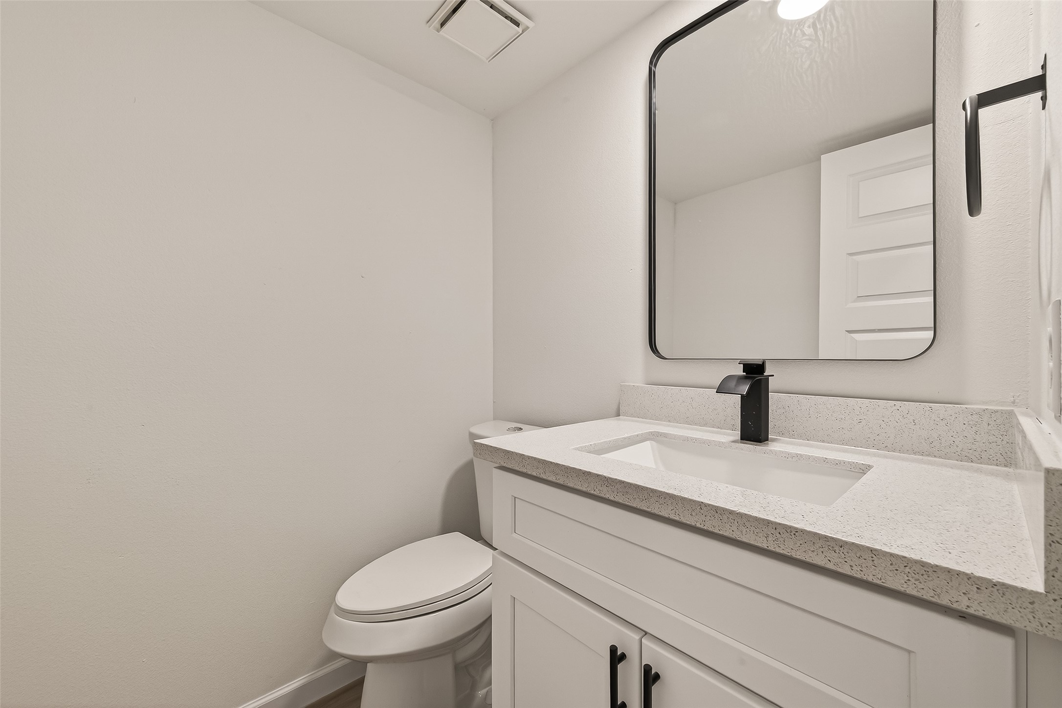 2915 Whispering Springs Drive Spring, TX 77373 - Photo 18 of 36 Updated powder bath with modern vanity, fixtures, and clean finishes.