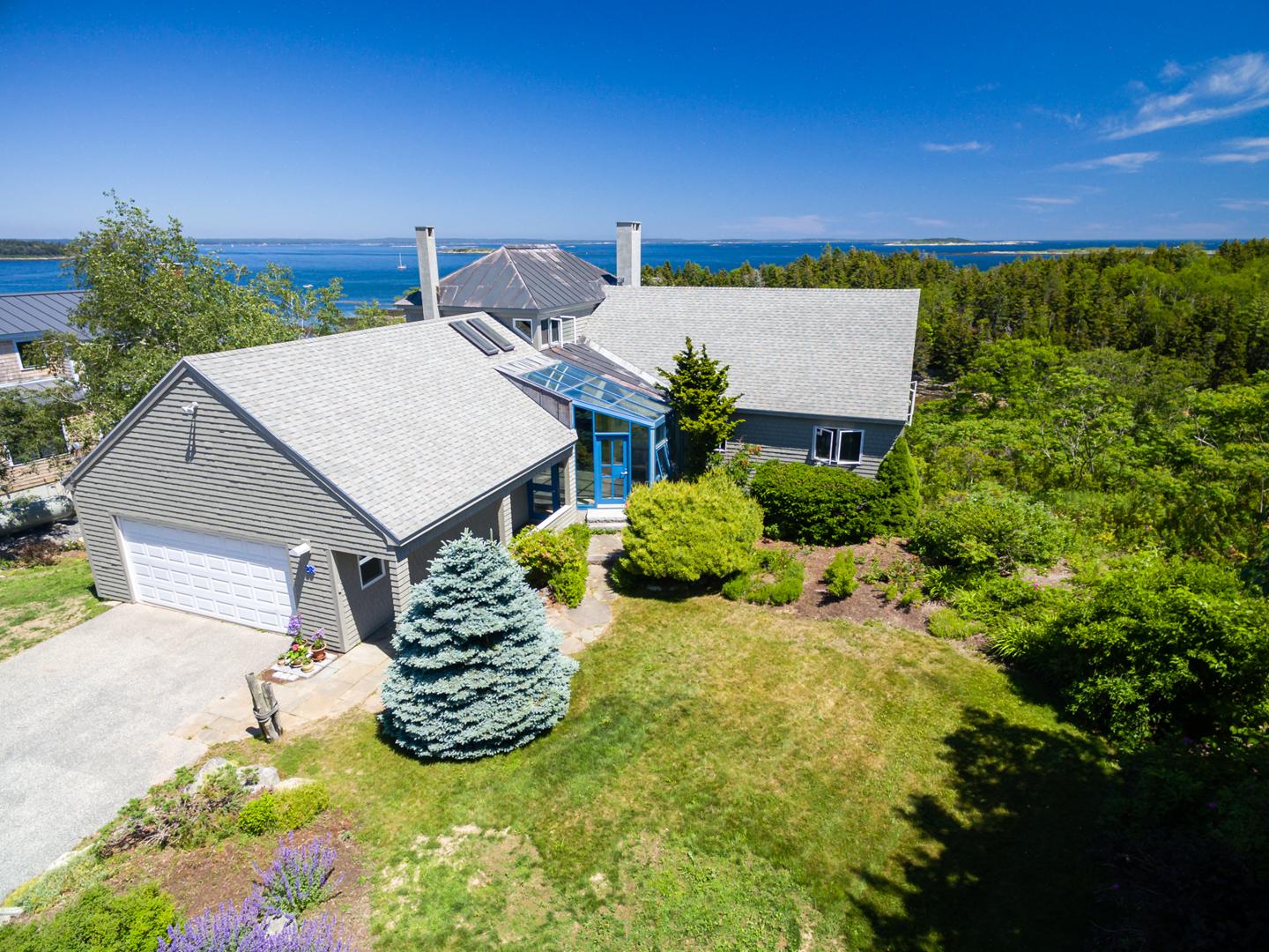 28 Water Cove Road Harpswell, ME 04003 - Photo 37 of 39 12-Front Lawn to Sweeping Ocean View