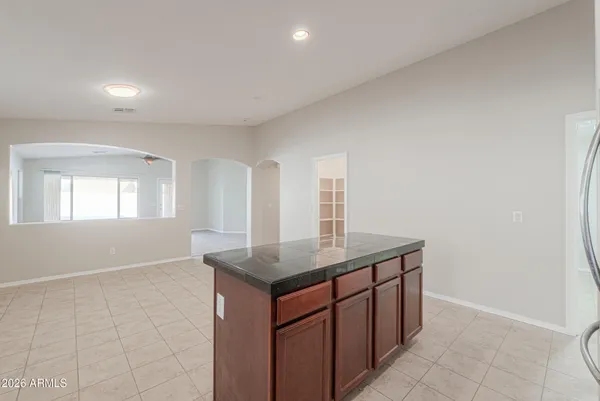 a hallway with washer and dryer