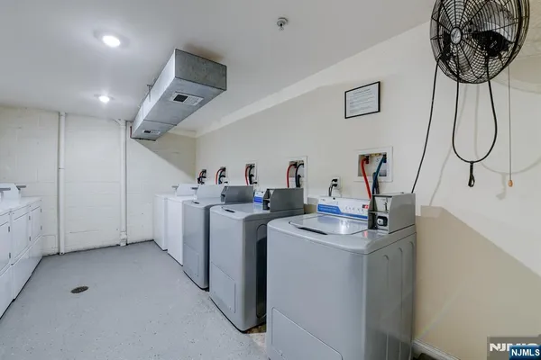 a room with storage and utility