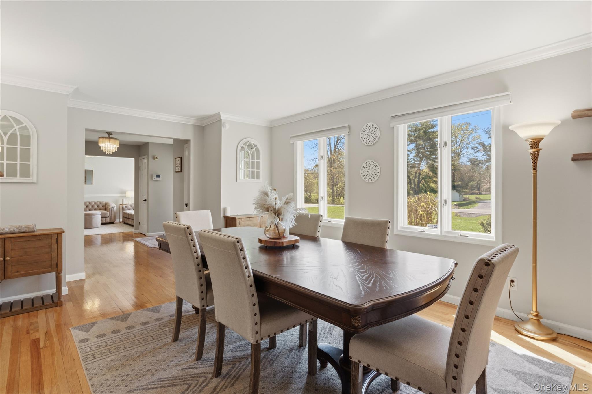 130 Cobb Road Brewster, NY 10509 - Photo 10 of 48 extra-large dining room offers the perfect setting for gatherings, highlighted by a stunning double-sided wood-burning fireplace