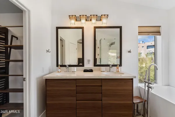 a view of a city with tall buildings