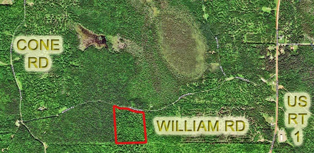 Lot 19 Cone Road Amity, ME 04471 - Photo 20 of 21 aerial-map-amity-land
