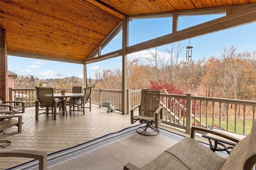 156 Revo Road Pittsburgh, PA 15236 - Photo 12 of 28 The deck overlooks the rear yard and distant woods!
