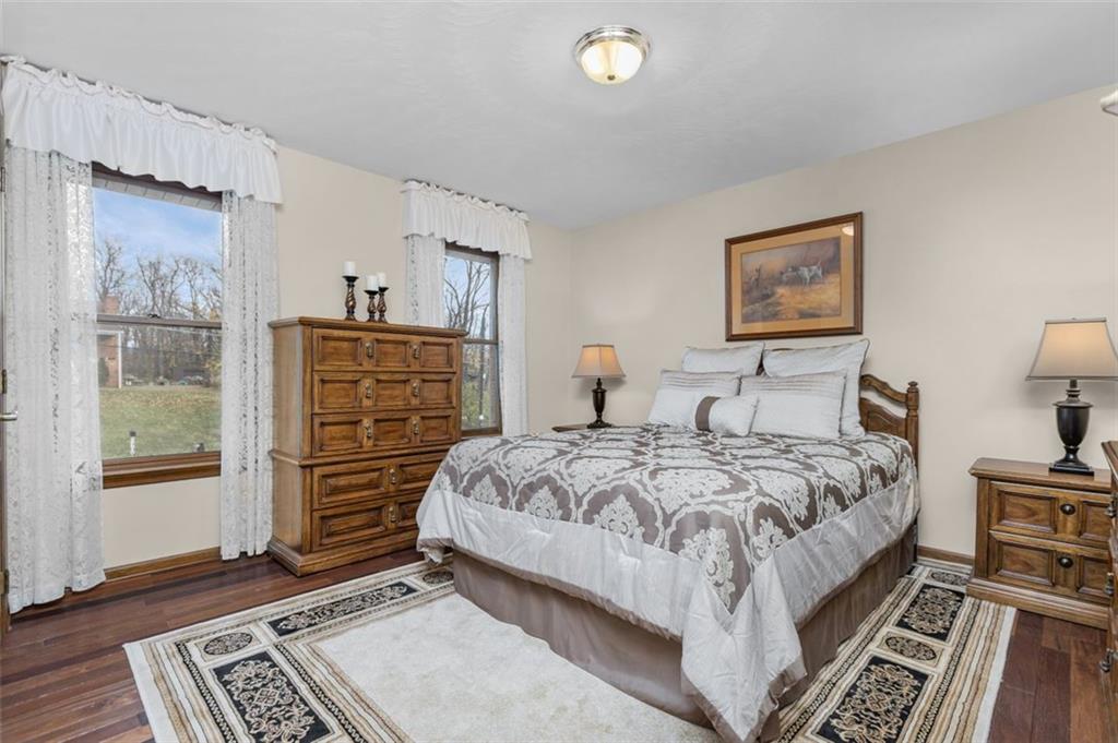 156 Revo Road Pittsburgh, PA 15236 - Photo 23 of 28 Bedroom 3 has overhead lighting, double closet and hardwood flooring...