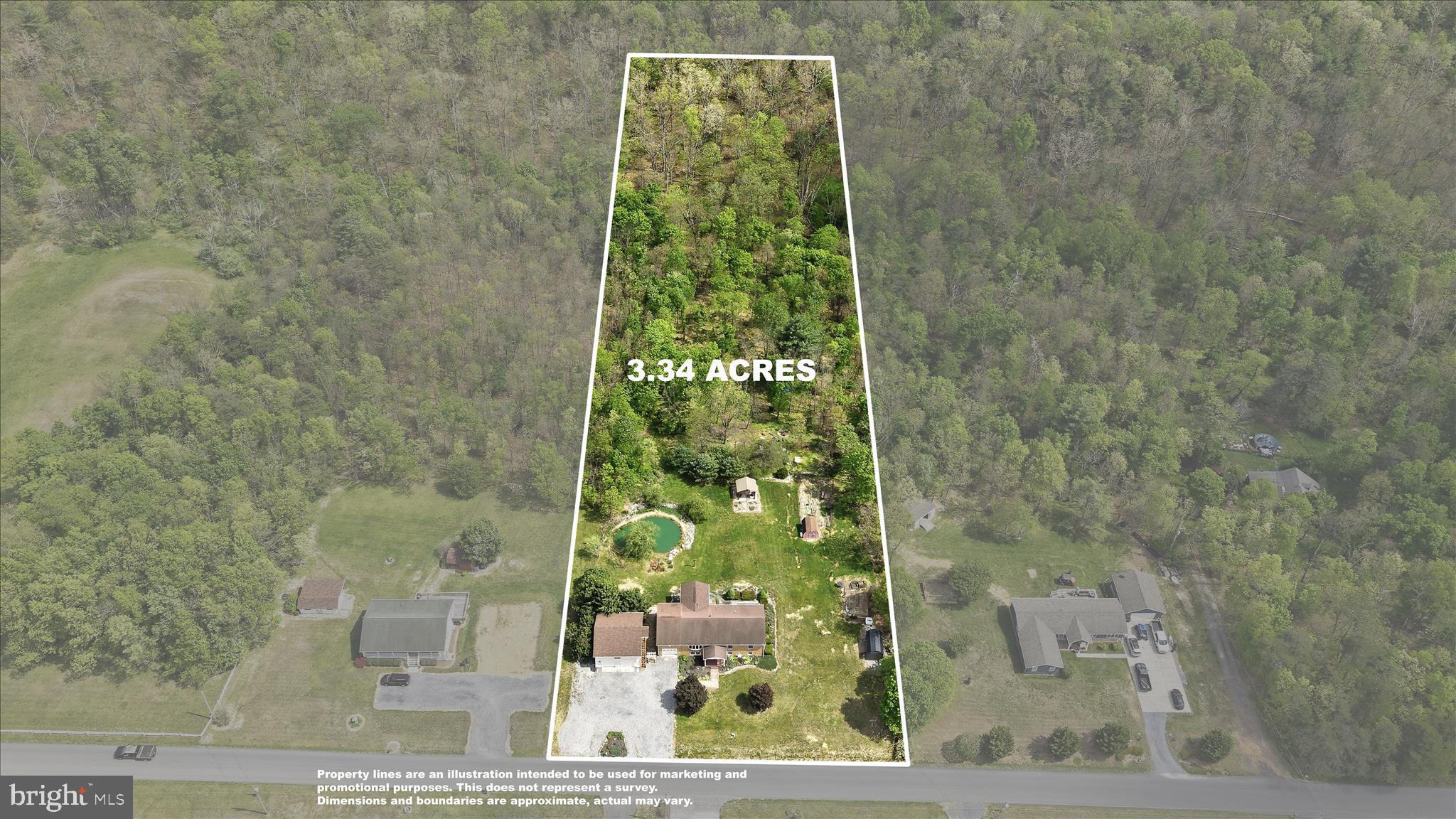 760 Timber Rdg Road Capon Bridge, WV 26711 - Photo 77 of 102 Property Lines 3.34 ac