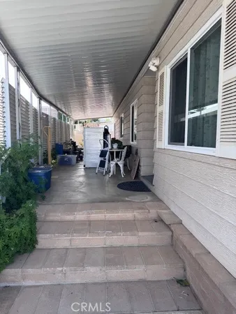 a view of garage with furniture