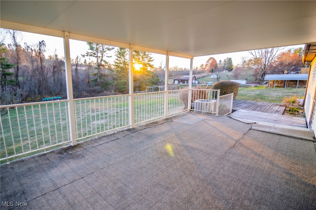 54346 Bracken Road Bridgeport, OH 43912 - Photo 14 of 50 View of unfurnished sunroom