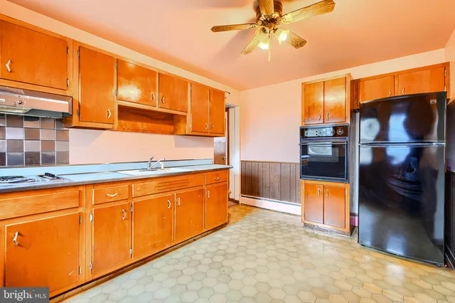 a backyard of a house