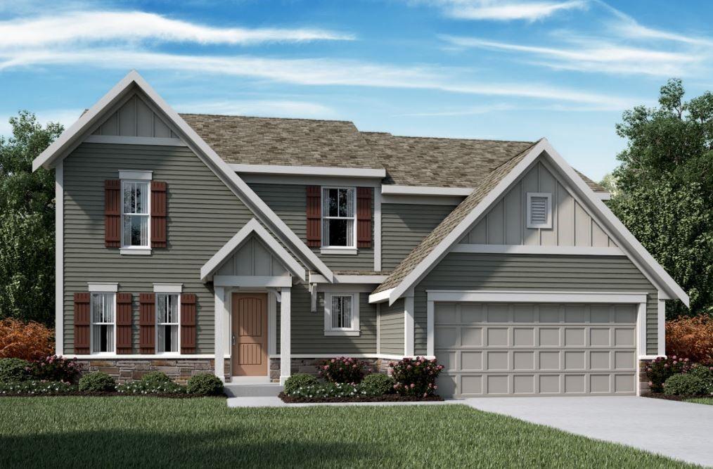 164 Greenbrier Way Canton, GA 30114 - Photo 1 of 1 a front view of a house with a yard and garage