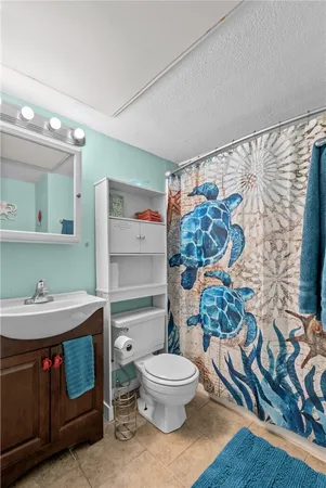 a bathroom with a sink toilet and a shower