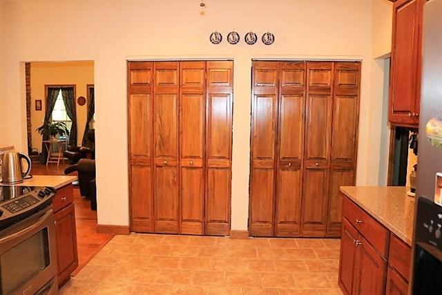 Storage in kitchen area