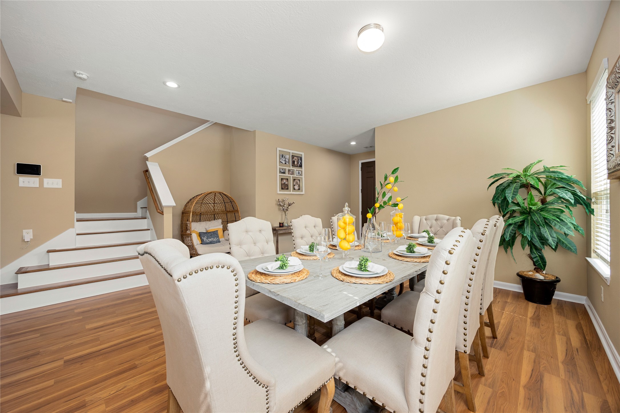 22414 Bellwick Ridge Lane Katy, TX 77449 - Photo 4 of 23 Elegant formal dining room with ample space to host holiday dinners, celebrations, or intimate family meals.
