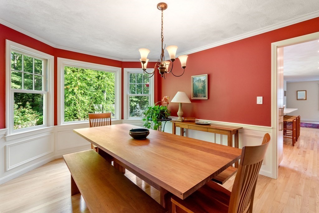 45 Upson Road Wellesley, MA 02482 - Photo 12 of 37 a view of a dining room with furniture window and outside view