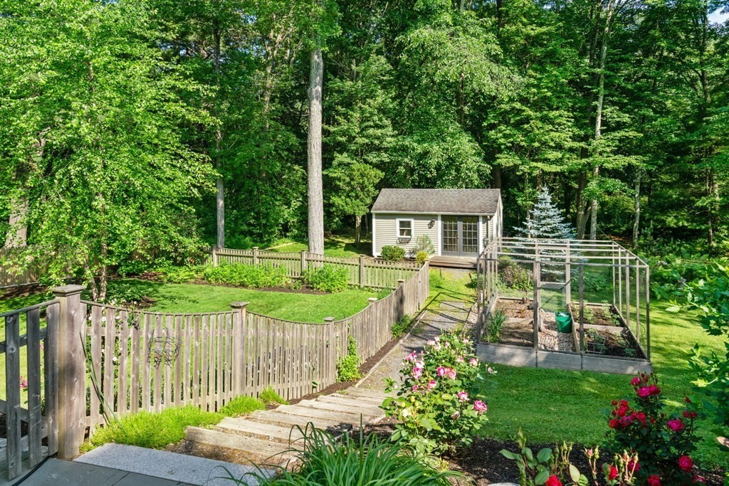 45 Upson Road Wellesley, MA 02482 - Photo 32 of 37 a view of house with backyard outdoor seating and green space