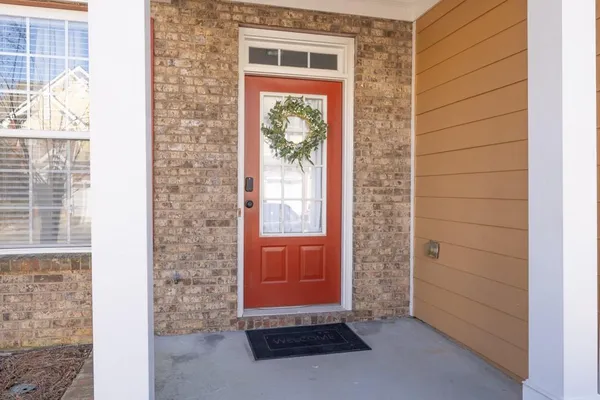 a view of front door