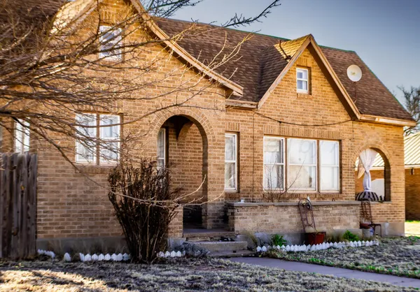 a front view of a house