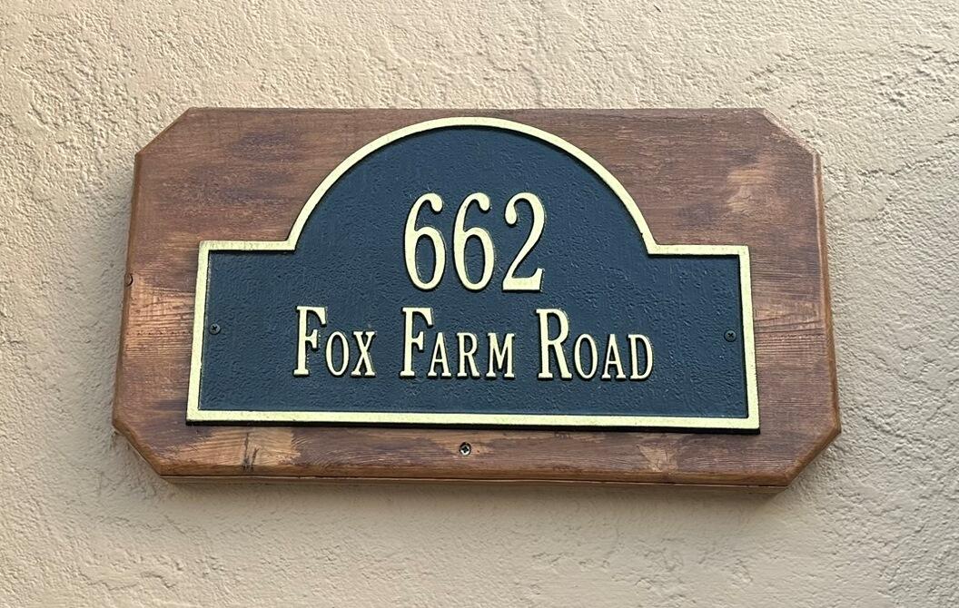 662 Fox Farm Road Telluride, CO 81435 - Photo 3 of 59 Address Sign