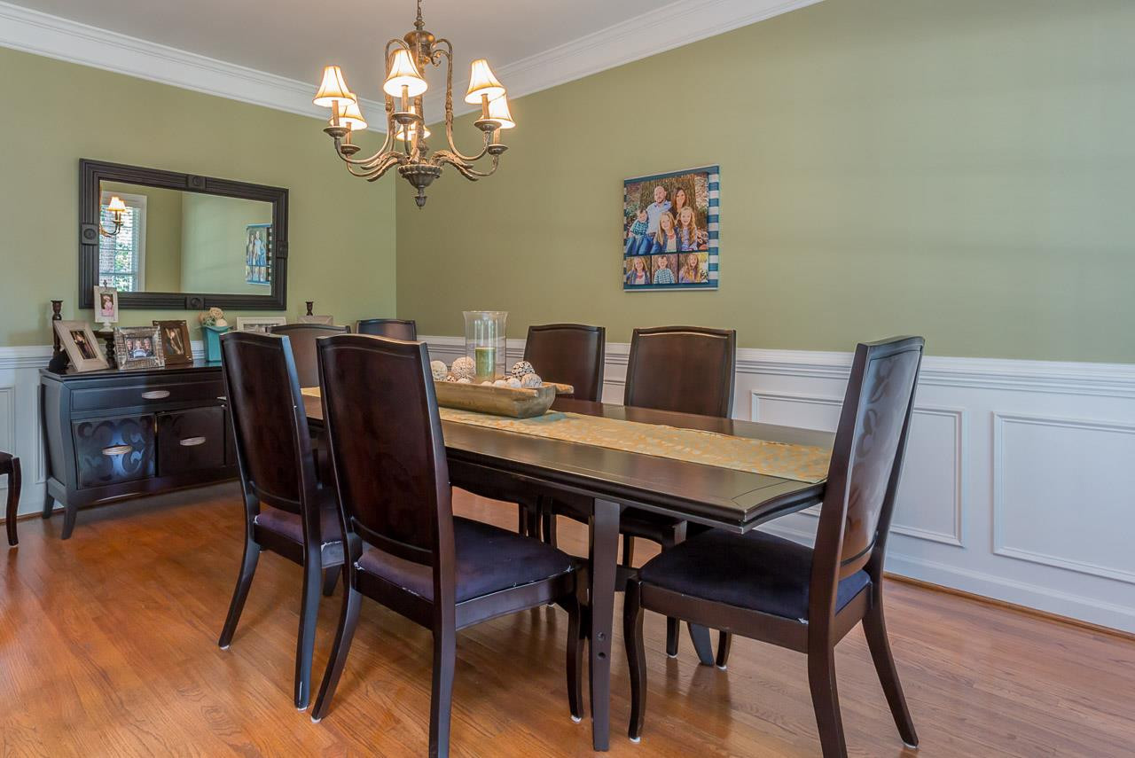 5004 Big Creek Road Raleigh, NC 27613 - Photo 4 of 25 Spacious dining room with hardwood floors, wainscoting. Formal Dining Room