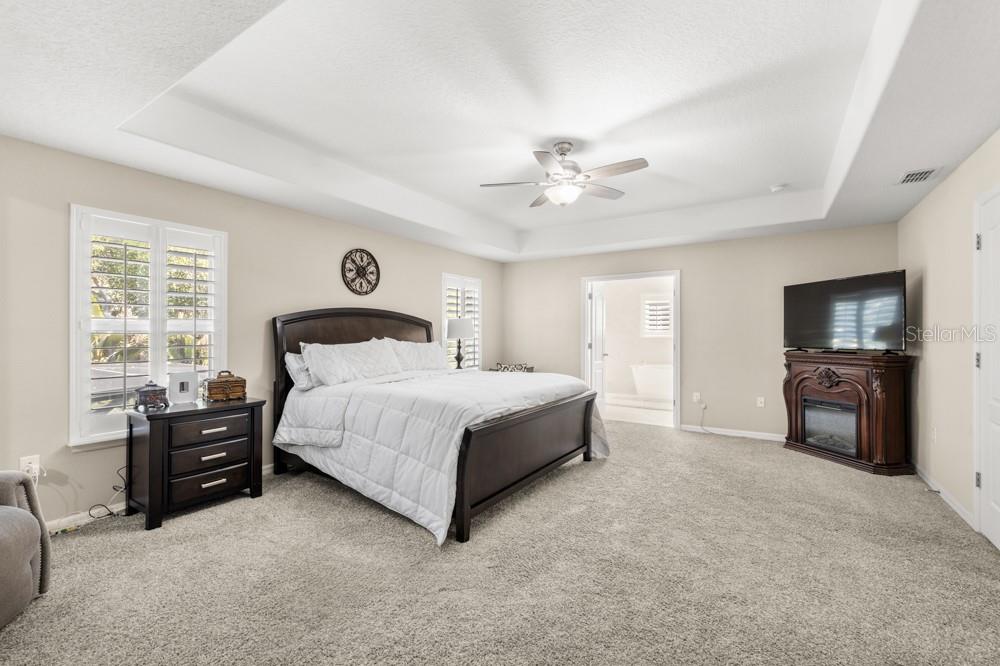 706 Fringe Tree Court Deland, FL 32724 - Photo 46 of 70 a spacious bedroom with a bed and a television