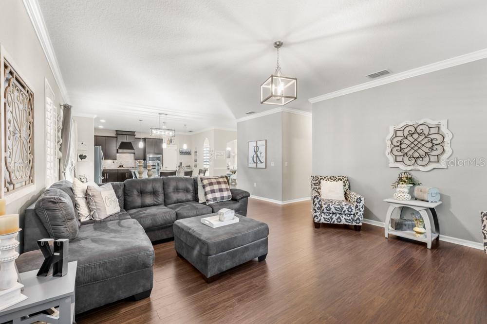 706 Fringe Tree Court Deland, FL 32724 - Photo 10 of 70 a living room with furniture or couch and a wooden floor
