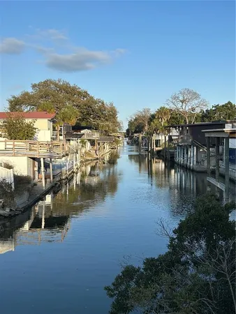 a view of a lake with a mountain