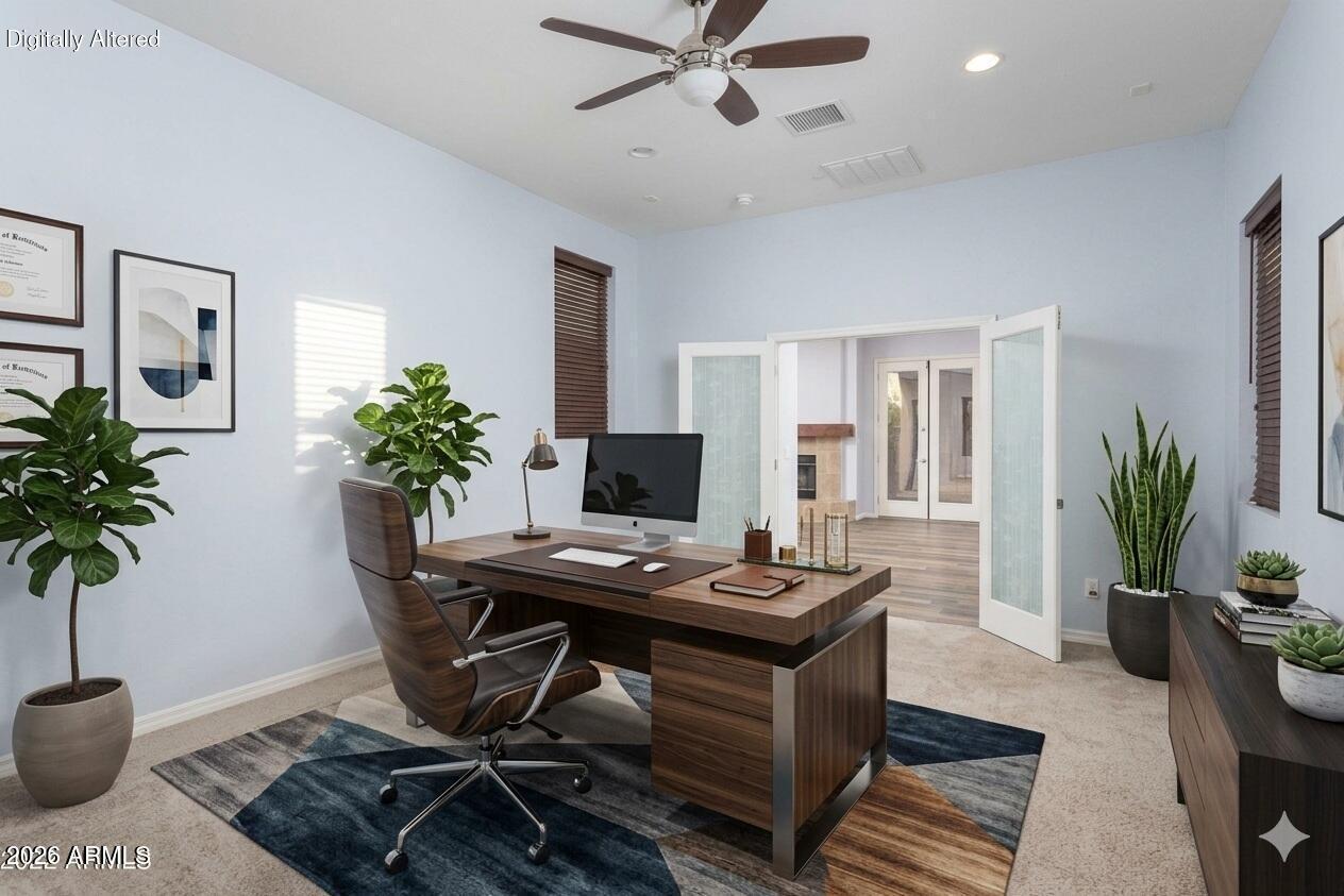 4610 West Coplen Farms Road Laveen, AZ 85339 - Photo 21 of 37 Downtairs Office - Virtually Staged