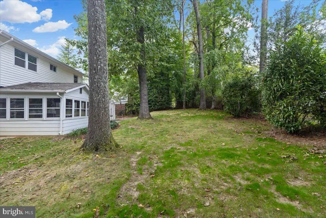 a view of house with backyard