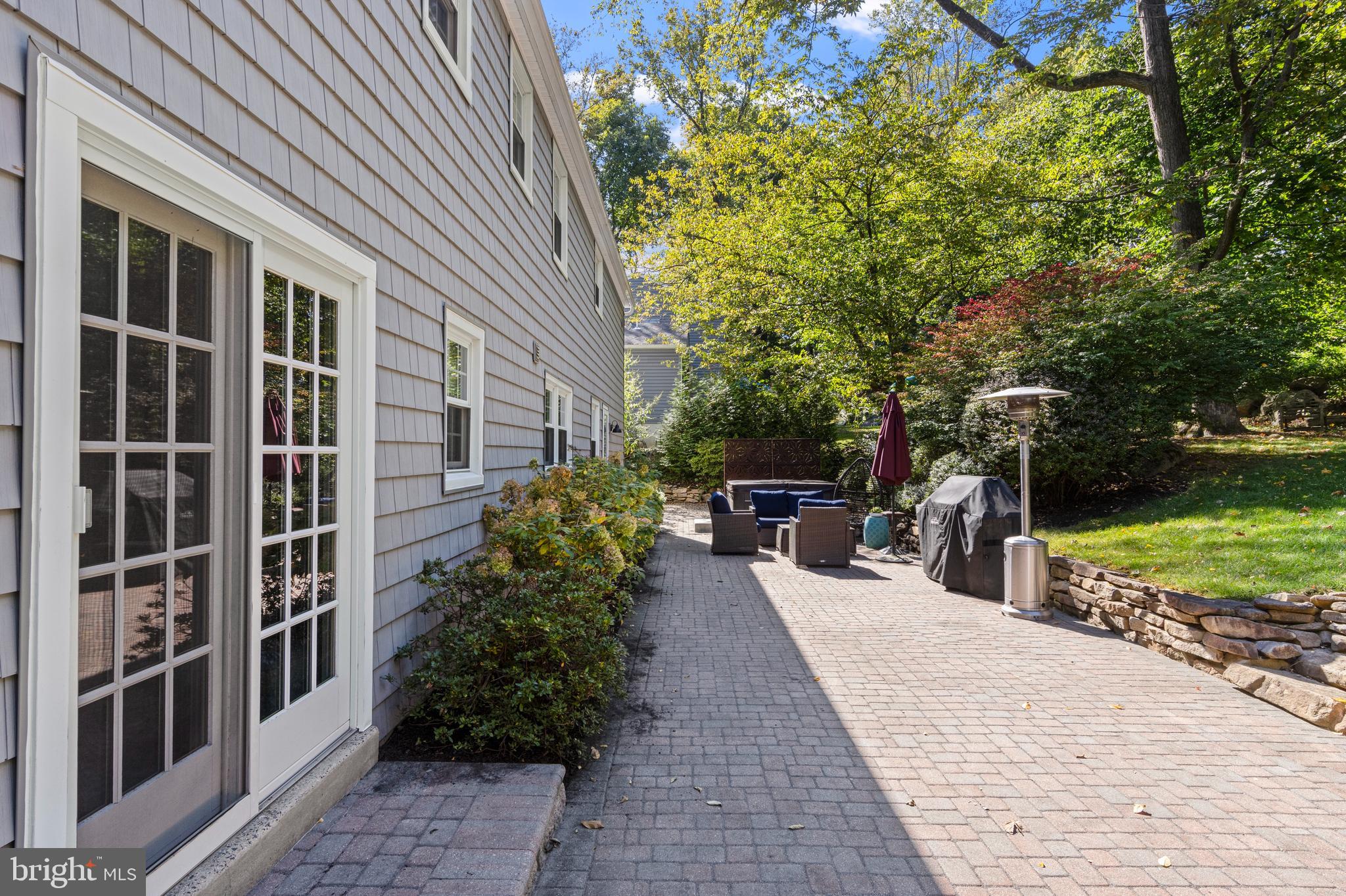 66 Oakford Road Wayne, PA 19087 - Photo 55 of 63 Sliding glass doors to yard from den