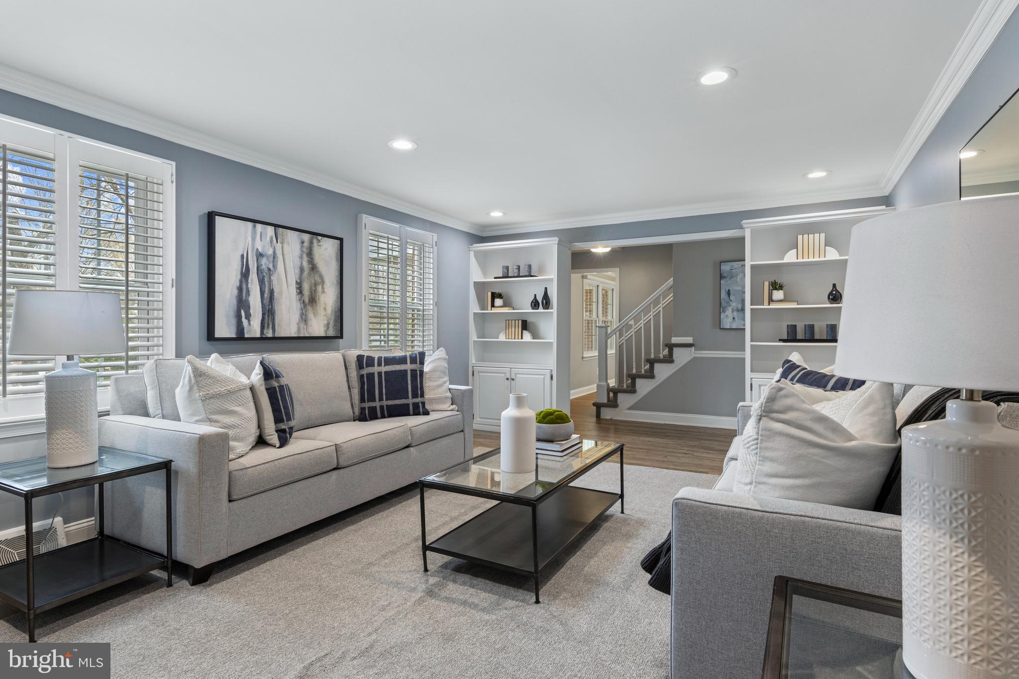 66 Oakford Road Wayne, PA 19087 - Photo 10 of 63 a living room with furniture and a large window