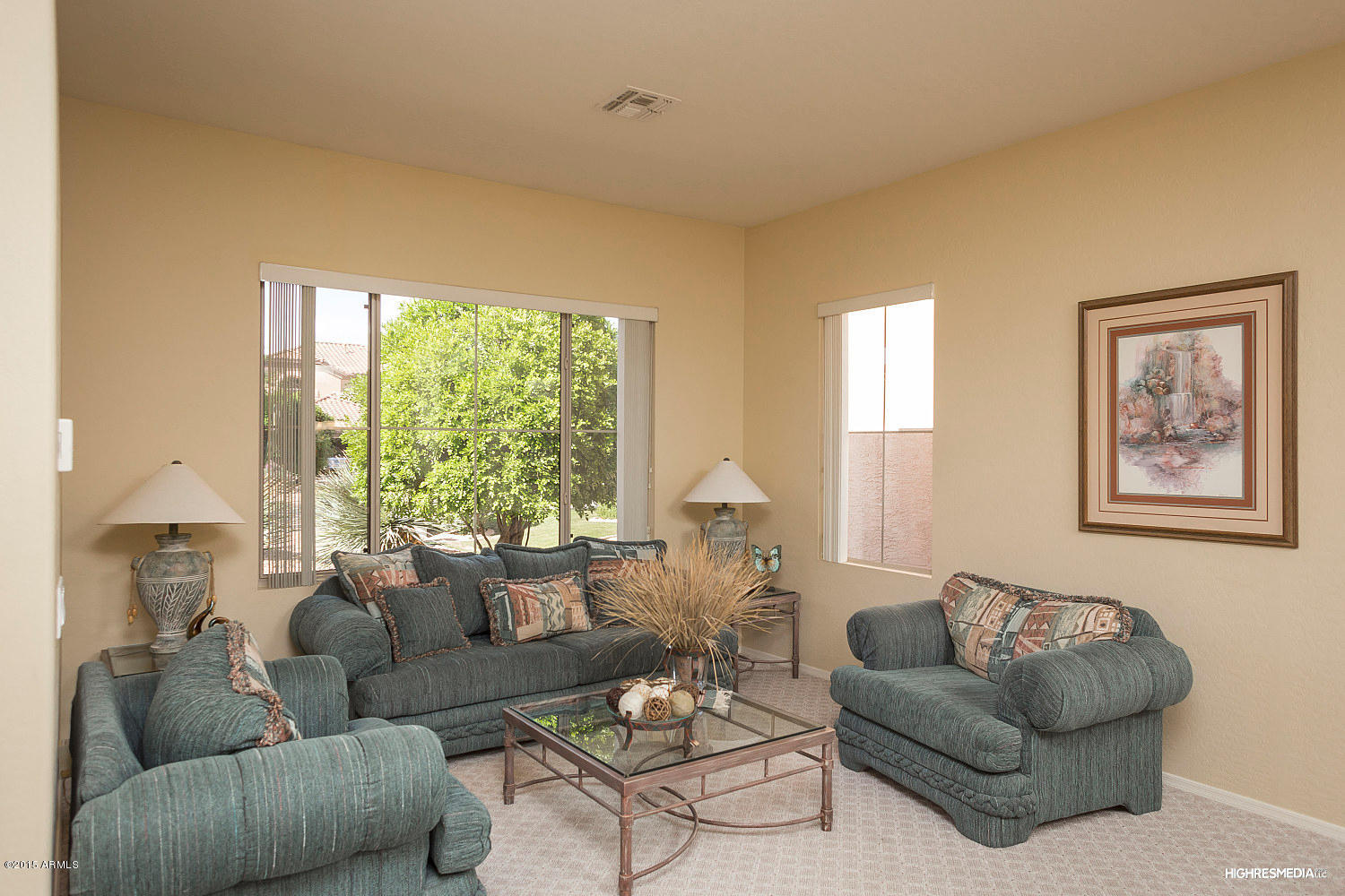 505 East Ranch Road Gilbert, AZ 85296 - Photo 3 of 22 a living room with furniture and a large window