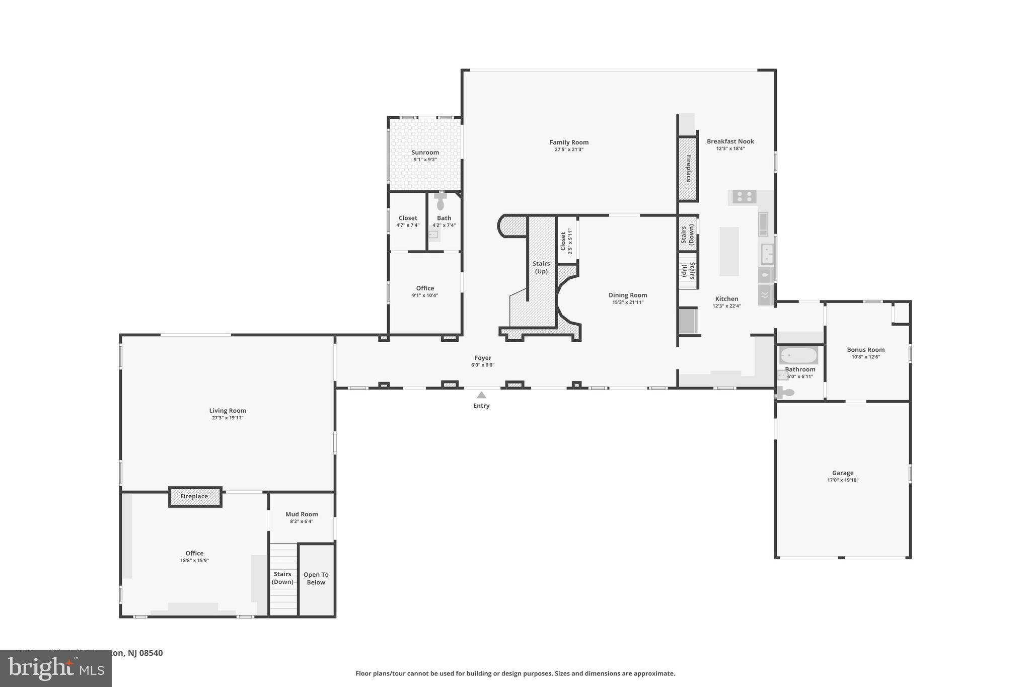 33 Rosedale Road Princeton, NJ 08540 - Photo 74 of 75 First floor plan