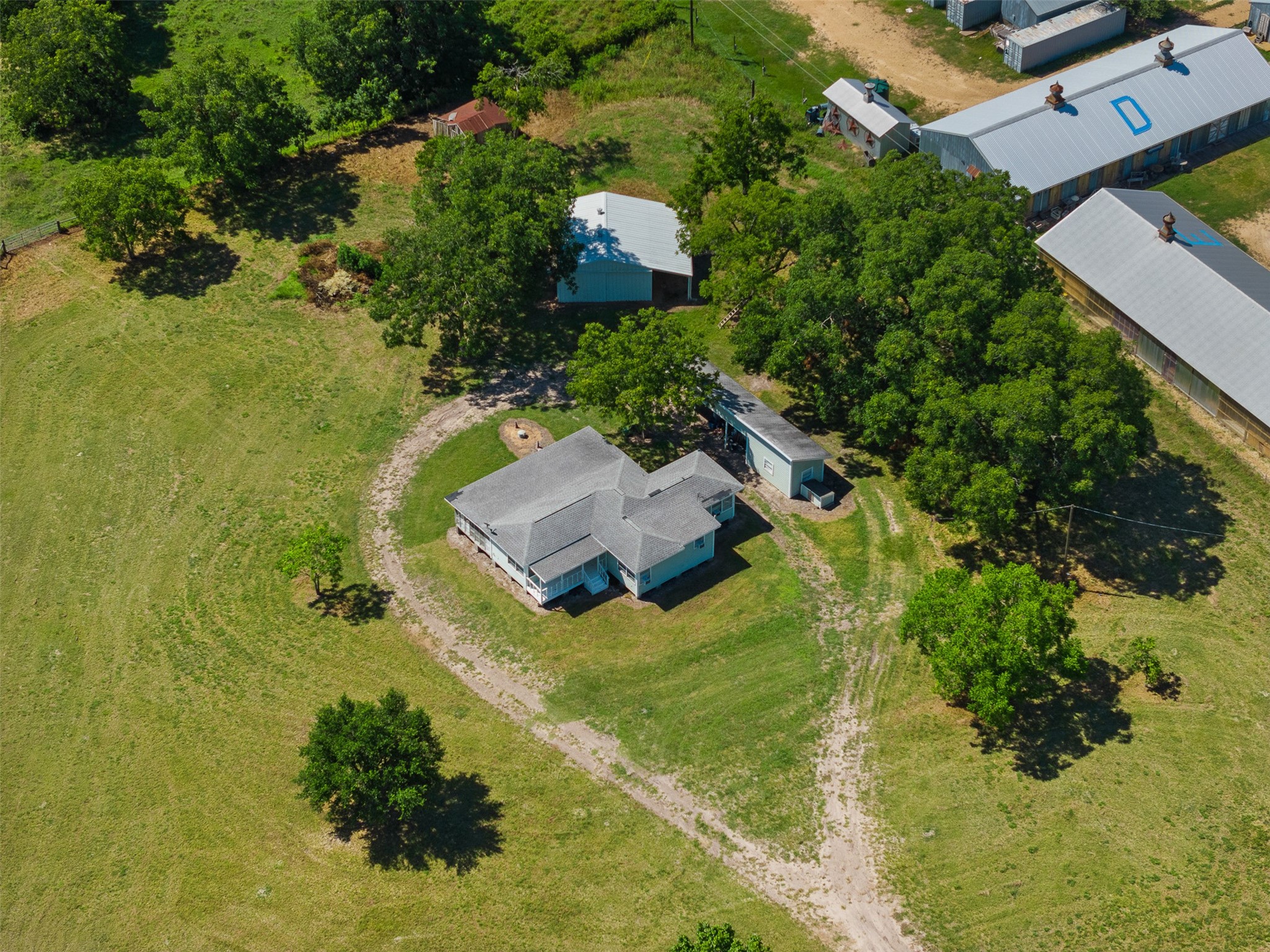 1619 Highway 237 Carmine, TX 78932 - Photo 8 of 26 an aerial view of residential house with yard and swimming pool