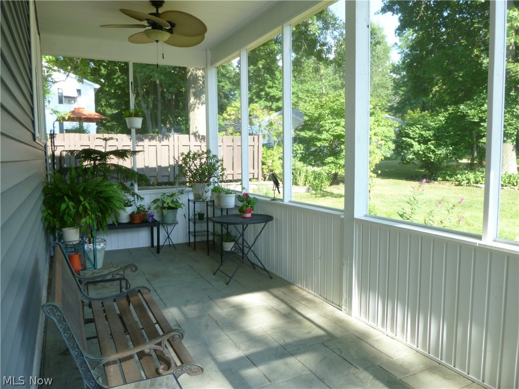 2020 Liberty Road Stow, OH 44224 - Photo 17 of 30 Large screened in porch with stamped concrete flooring
