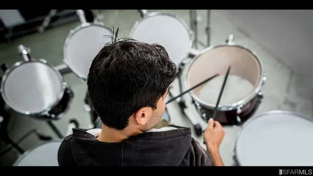 a workspace with furniture and wooden floor