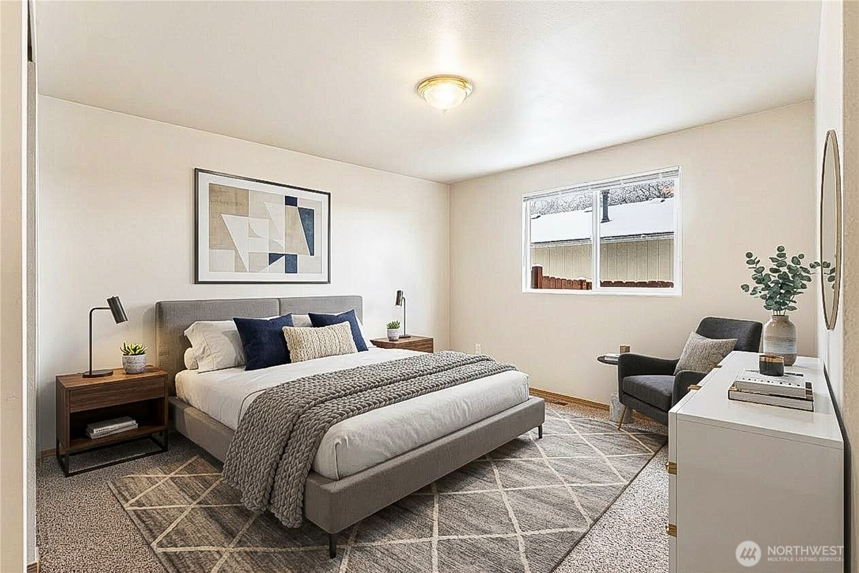 924 Merea Lane Sultan, WA 98294 - Photo 20 of 30 a bedroom with a bed and a couch